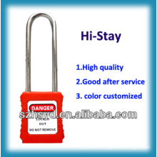 Long shackle ABS safety padlock